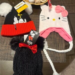 Disney Black and Red Minnie Mouse Knit Beanie